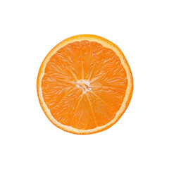 Half orange on Transparent Background