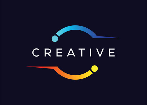 Creative and minimal abstract Circle technology logo vector template. Modern Circle technology logo