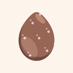 Vector illustration of a decorated Easter egg.