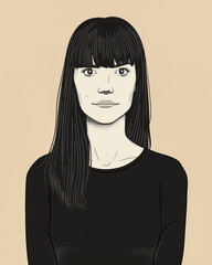 Contemporary woman illustration