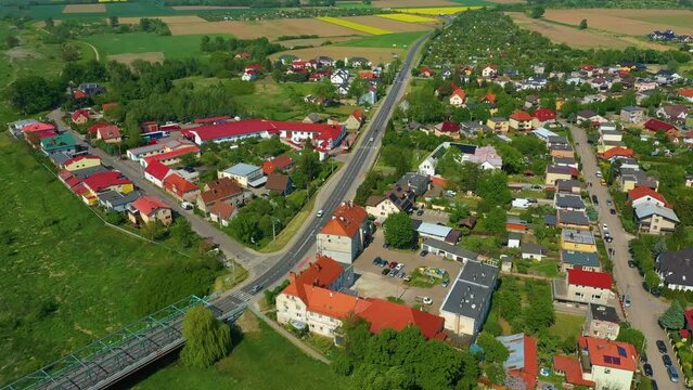 Behind The Bridge Olawa Aerial View Poland
