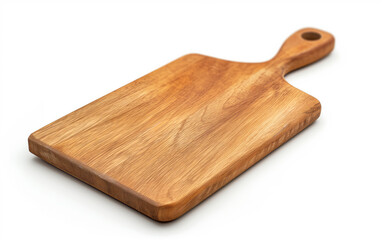 wooden cutting board isolated on white background