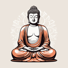 Peaceful Meditation Buddha Artwork