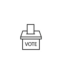 vote icon, vector best line icon.