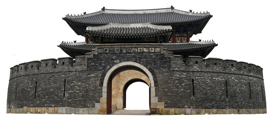 A castle gate of the Joseon Dynasty in Suwon, South Korea