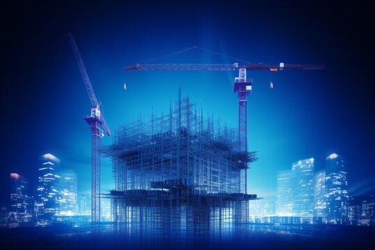 Detailed blueprint of construction site plans for successful project implementation