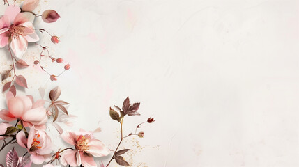 clean background with flower design