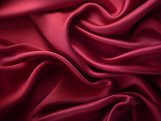 Obraz premium Abstract luxury red silk texture background banner