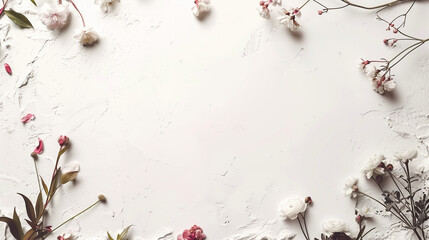 clean background with flower design