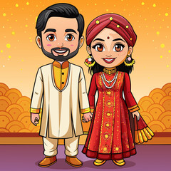 Stunning Couple Kurta Pajama Styles for Indian Wedding - Trendy Fashion Pick