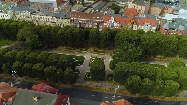 Park Sienkiewicza Slupsk Centrum Aerial View Poland