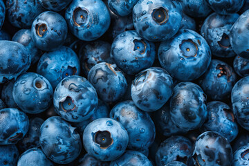 Fresh blueberries close-up - obrazy, fototapety, plakaty