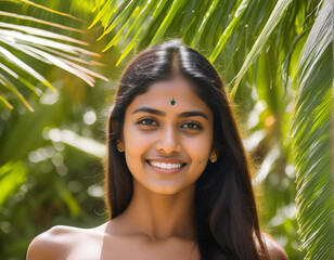 An Indian Girl at the Indian Ocean