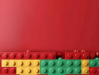 Lego background, cute lego backdrop - obrazy, fototapety, plakaty