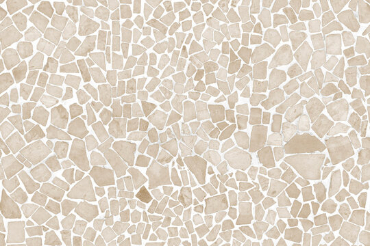 Seamless high-resolution texture of biege stone fragments