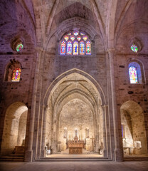 Interior of the Fontfroide Abbey Church