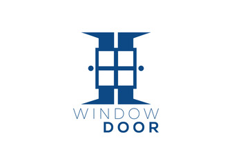 Creative and minimal window and door logo vector template
