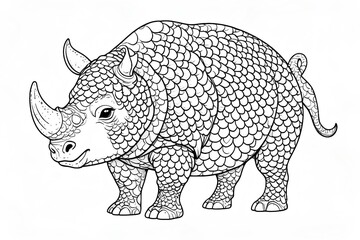 Rhinoceros mandala 