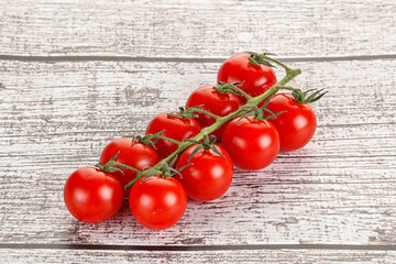 Ripe sweet cherry tomato branch