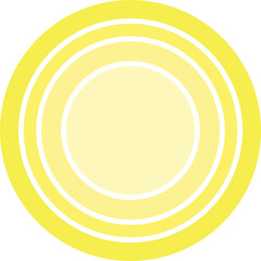 circle moon shape striped retro groovy gradient vector.svg