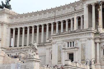 Vittoriano War Memorial View in Rome, Italy