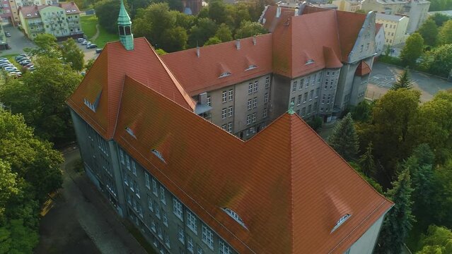 School Complex Stargard Zespol Szkol Mieszka Aerial View Poland