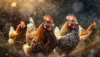 free and happy hens