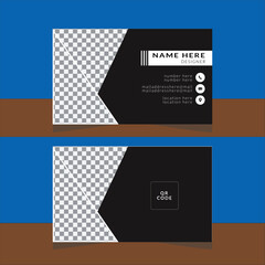 New design and modern name card and business card template.