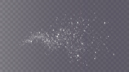 White png dust light. Bokeh light lights effect background. Christmas background of shining dust Christmas glowing light bokeh confetti and spark overlay texture for your design.	
 - obrazy, fototapety, plakaty