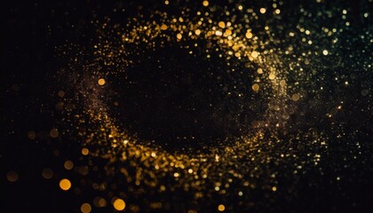 gold glitter circle trails glittering light shine sp
