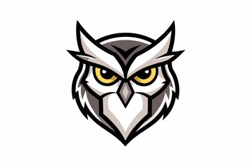 owl-s-head-inside-a-house-logo-vector-icon-design vector illustration 