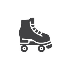 Roller skates vector icon