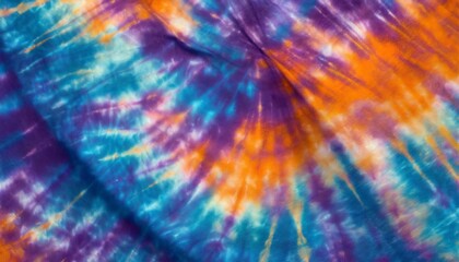 abstract tie dye multicolor fabric cloth boho pattern texture for background or groovy wedding card...