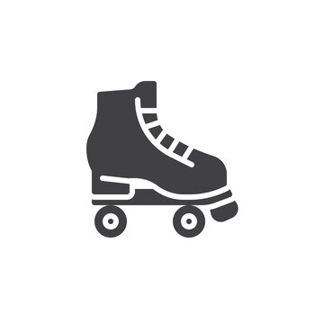 recommend clip art: Roller skates vector icon
