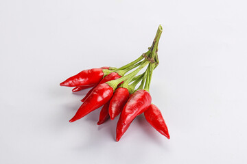 Spicy ripe red fresno pepper