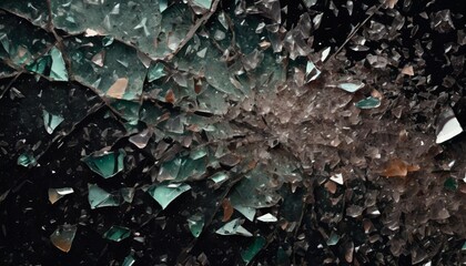 crack scattered glass shatters illustration explosion fragment destroy texture broken background crack scattered glass shatters