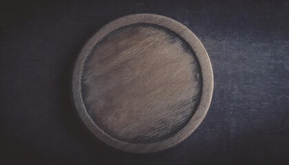 blank wood circle with natural grain for woodworking or sign