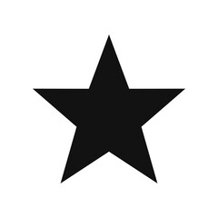 Black star glyph icon