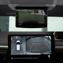 Rear view monitor for reversing system Car display and rear view camera parking assistant car...
