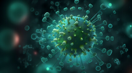 3D abstract virus