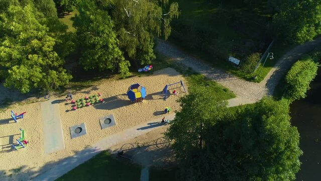 Playground Park Starowiejski Rumia Dom Kultury Plac Zabaw Aerial View Poland