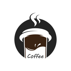 Coffee logo design template, Vector coffee logo for coffee shop, and any business related to coffee