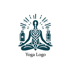 yoga logo on white background