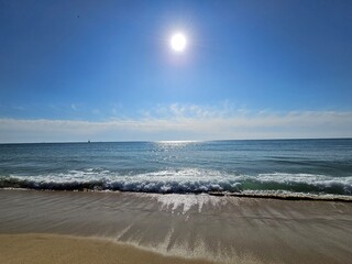 Beach, sea, sun, cloulds