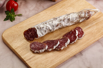 Spanish dry pork sausage Fuet