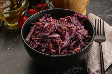Coleslaw salad with cabbage and carrot