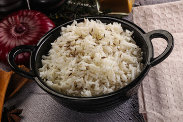 Indian cuisine jeera basmati rice