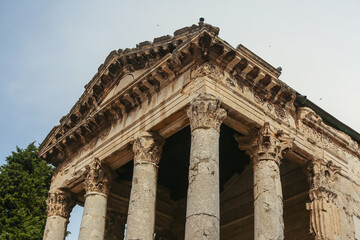 Temple of Augustus in Pula, Croatia is extremely well preserved example of Roman architecture.