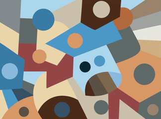 colorful abstract art for wall decoration

