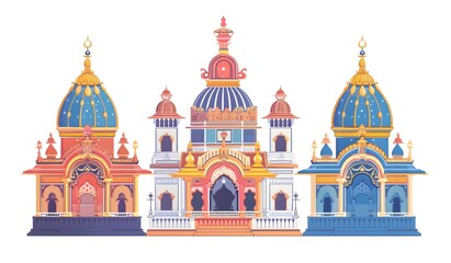 Obraz premium Ratha Yatra-vector illustration of Ratha Yatra. Lord Jagannath